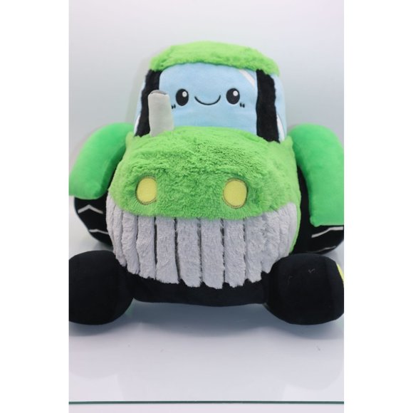 Squishable Tractor Plush Green & Blue Soft Stuffed Toy 12"x12"x10" Kids & Collec - Picture 1 of 12